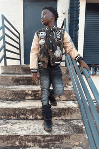 LIFE OF VICE VARSITY JACKET (VINTAGE CAMO) 91656 available in mens