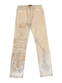 MEN’S STREET SKELETON SLIM JEAN M8606D GREY SAND WASH