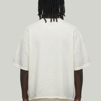 Money race cropped shirt White T1515