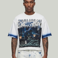 Dooms Day cropped shirt White  T1455