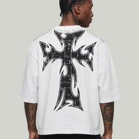 KRYPT Cropped Mask Shirt White - Streetwear Fashion Crop Top KR604
