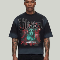 Blessed cropped shirt DM5302BK black