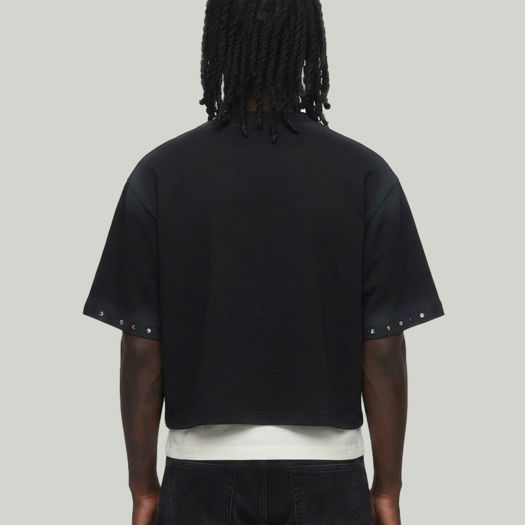 SAINTS Cropped shirt Black DM5301BK