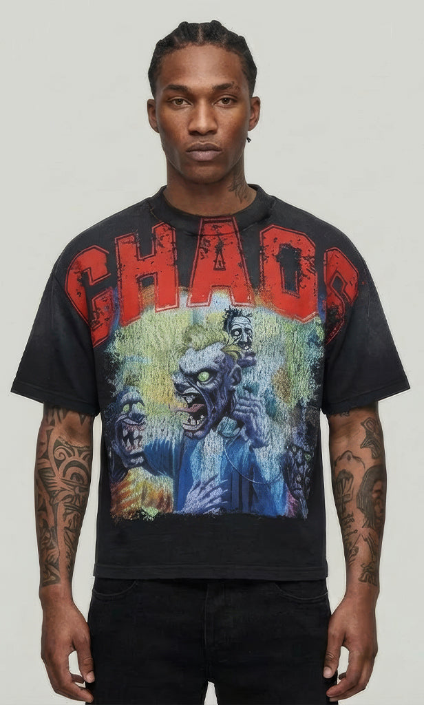 CHAOS CROPPED SHIRT RT5033 Black