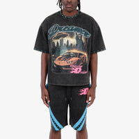 BLACK DREAMER CROP T-SHIRT  611006