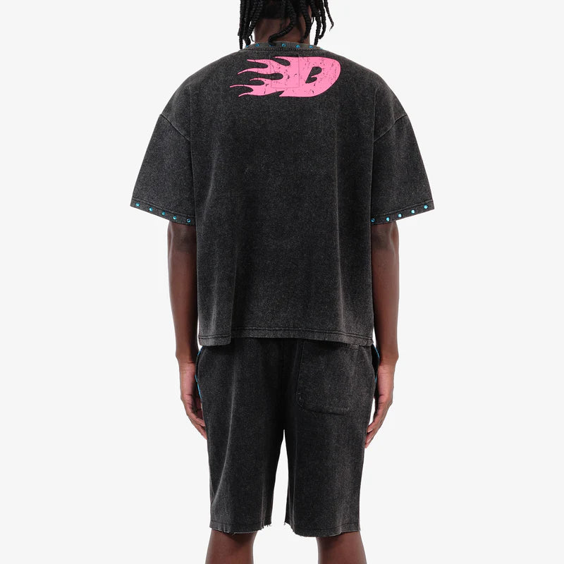 BLACK DREAMER CROP T-SHIRT  611006