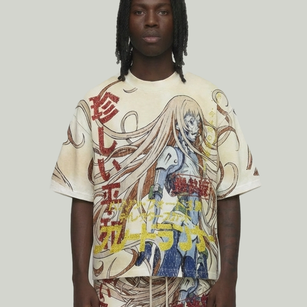 Cropped Japanese shirt Ecru RT6001