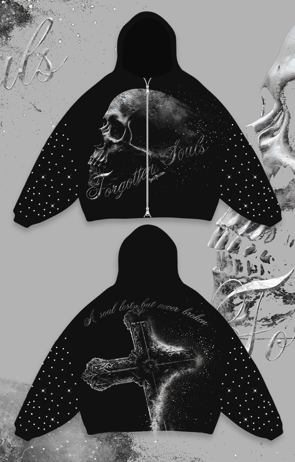 FORGOTTEN SOULS ZIP HOODIE