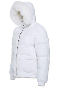 CROSS BAY BOMBER JACKET (WHITE)