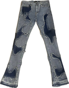 MEN’S WAIMEA STACKED FIT BLUE WASH JEANS