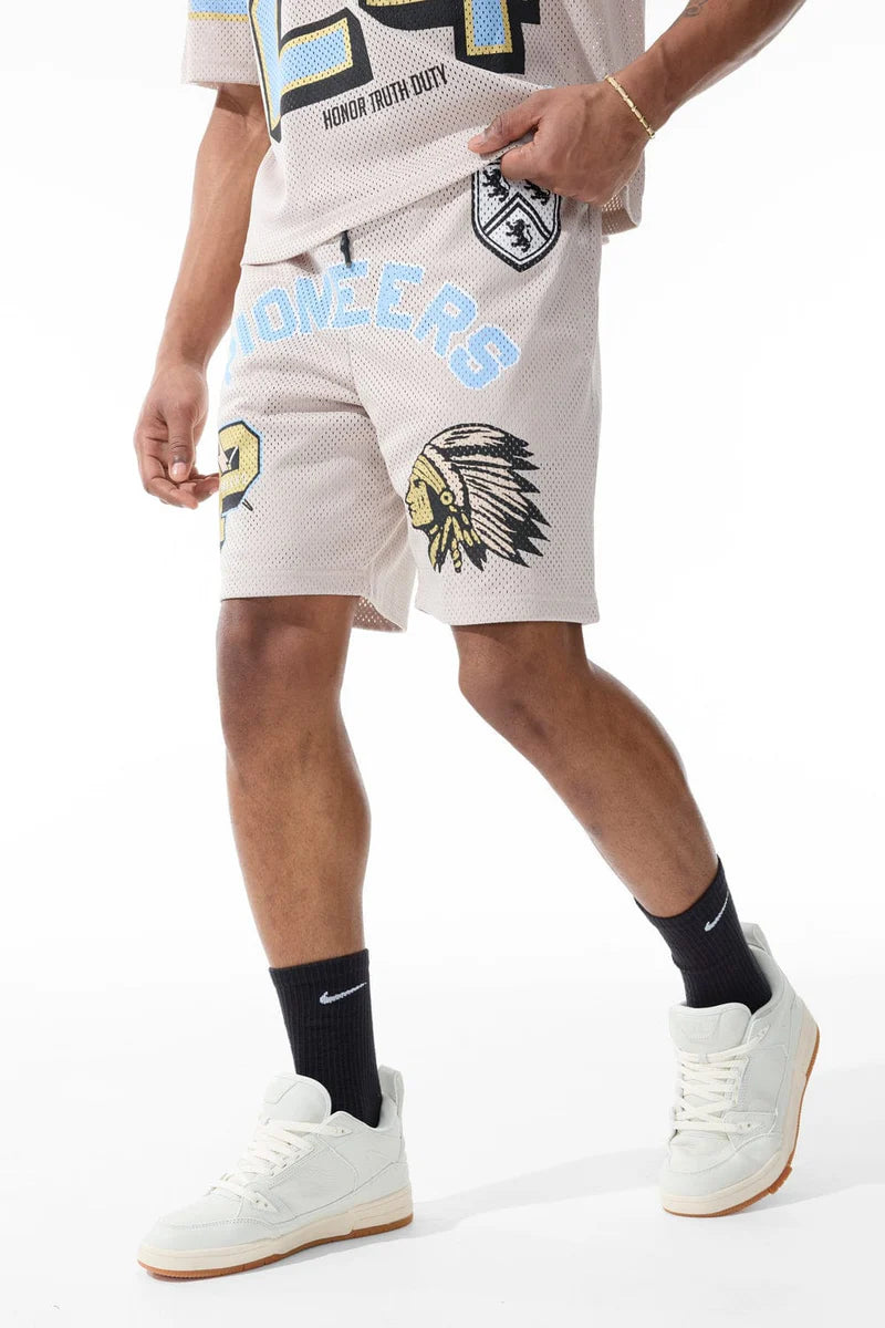 Retro - Pioneer Mesh Shorts (Cream)