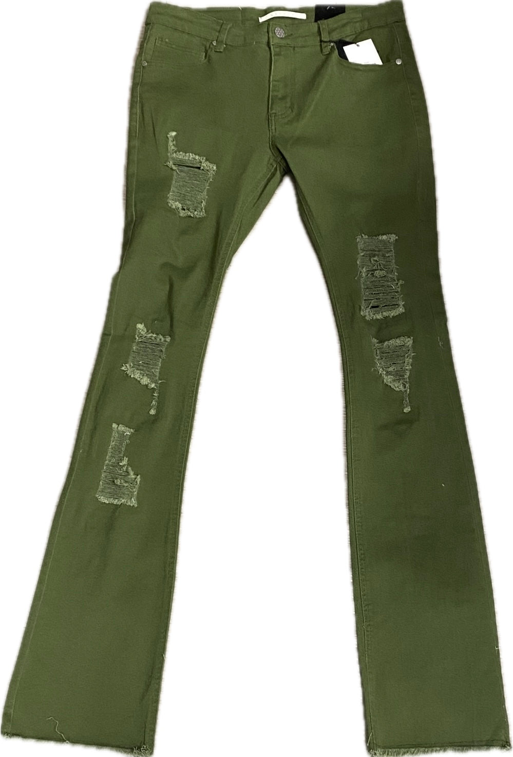 MEN’S CLOUD 9 STACKED FIT OLIVE JEANS