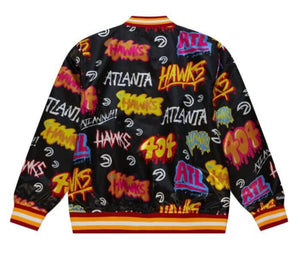 NBA SLAP STICKER REVERSIBLE
JACKET HAWKS