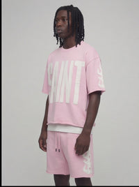 Cropped Pink Saint short sleeve shirt 511036