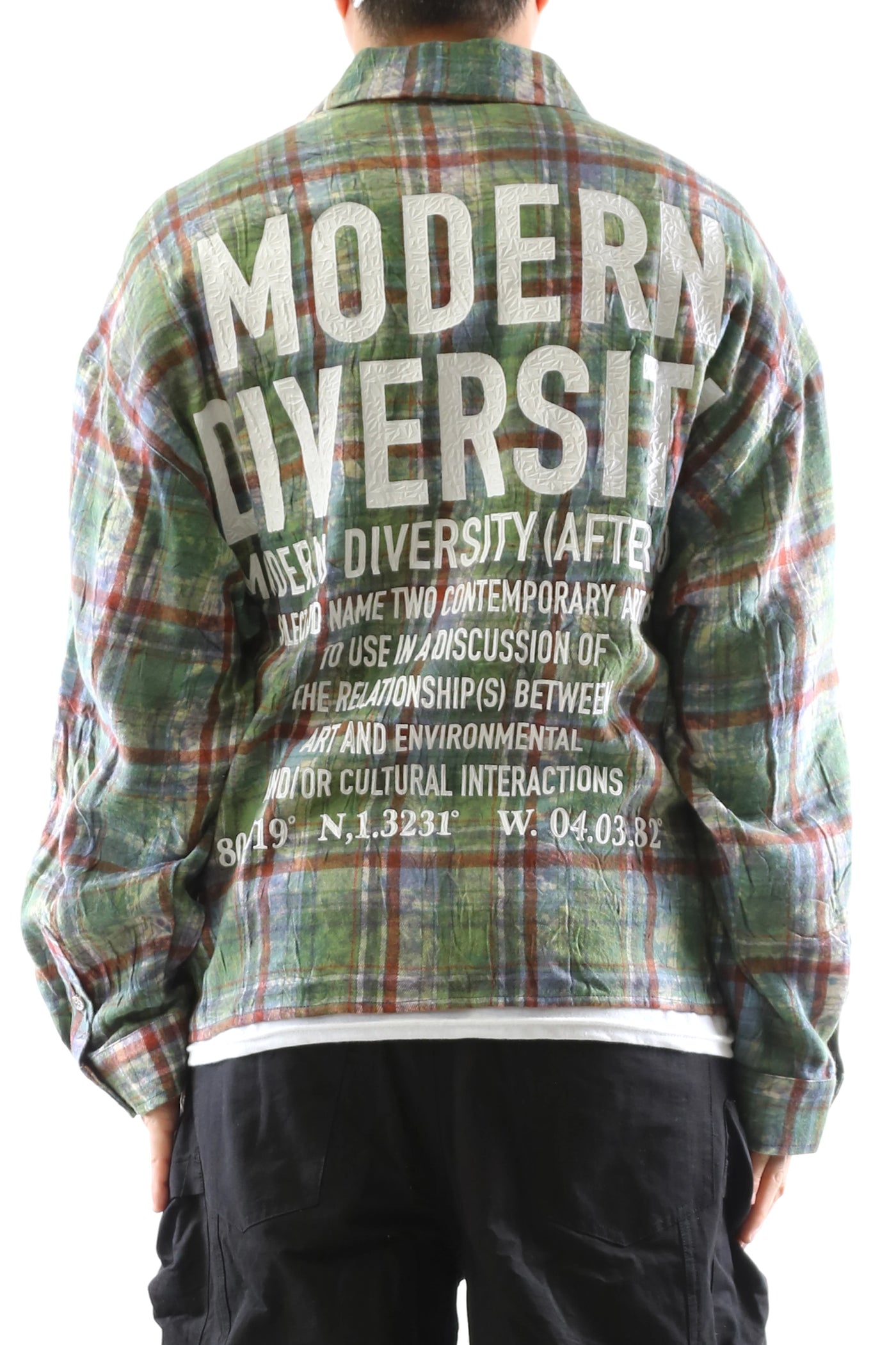 WELD Long Sleeve Washed Flannel Crop Top Button Down Shirt KW-5310