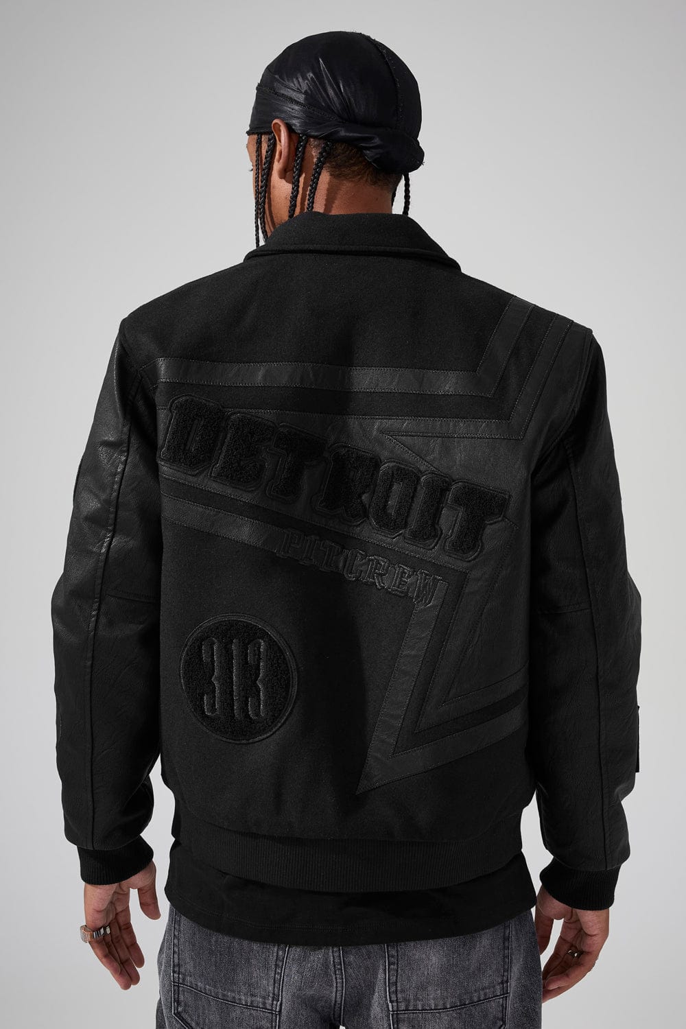TRACKSTAR VARSITY JACKET (BLACKOUT) 91652