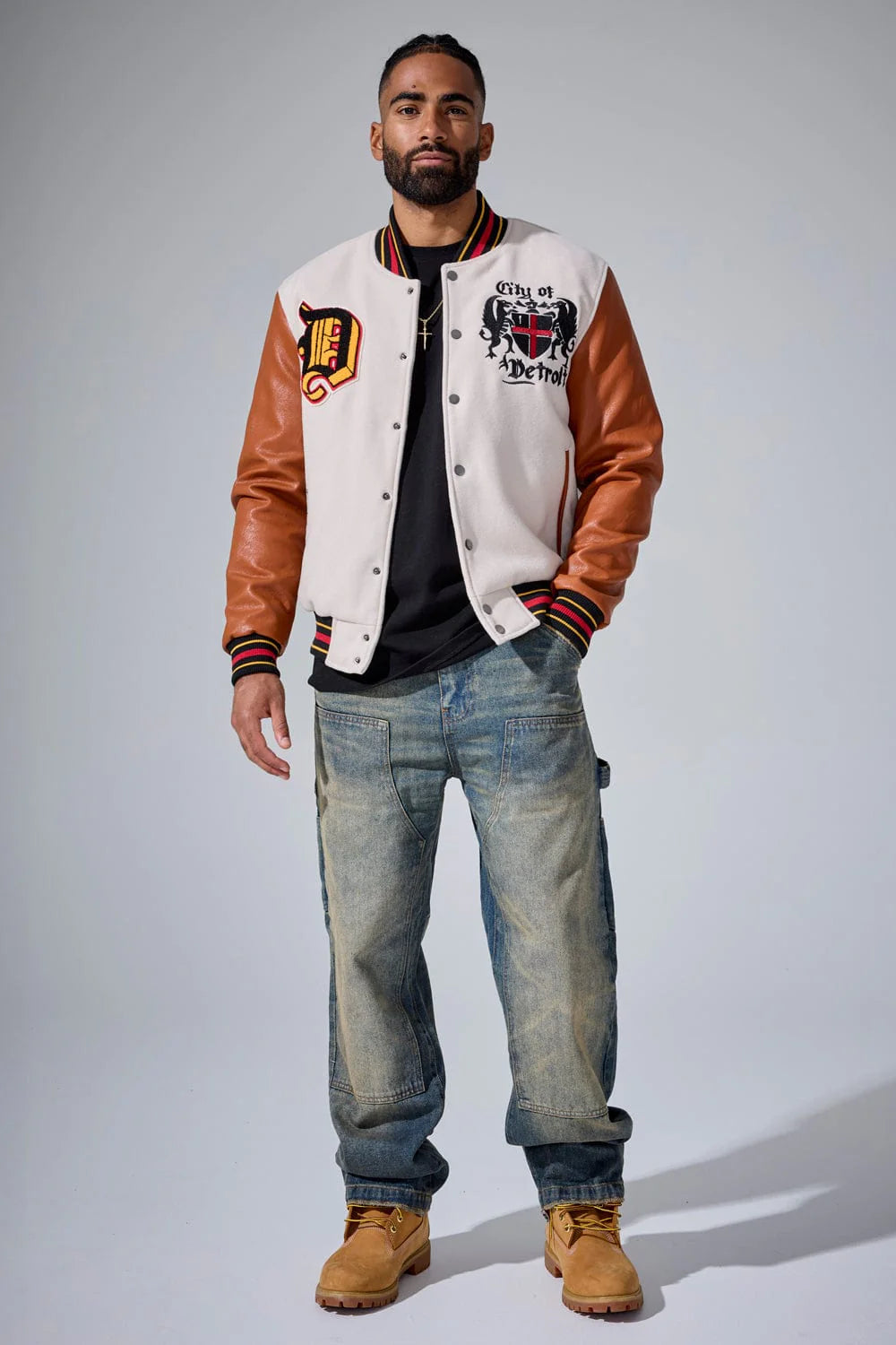 THE RENAISSANCE CITY VARSITY JACKET (CREAM)