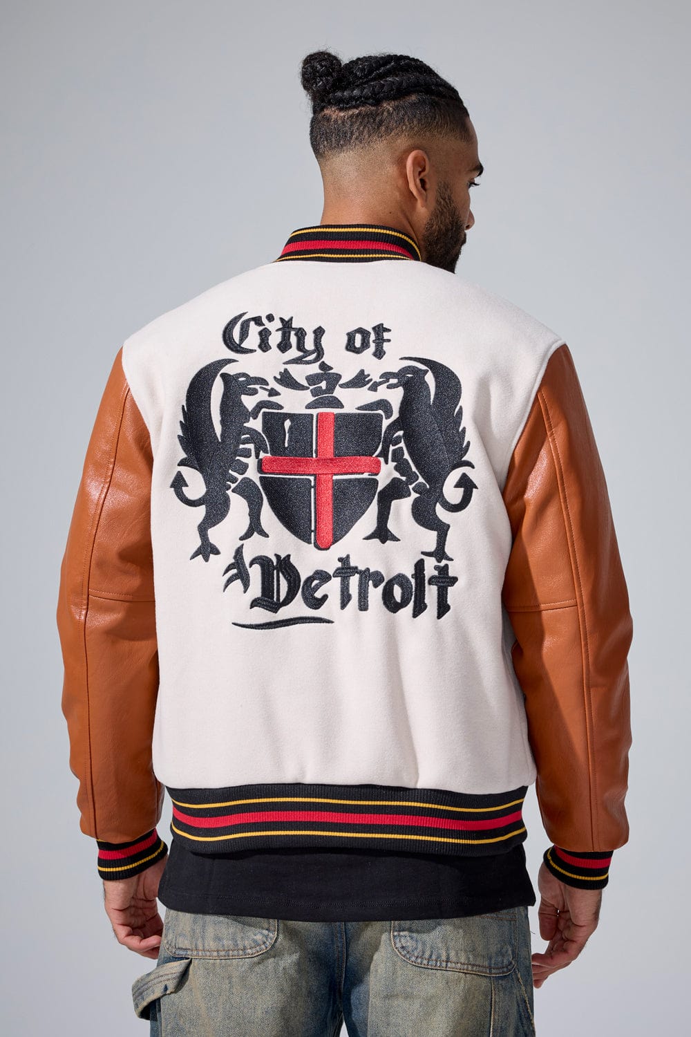 THE RENAISSANCE CITY VARSITY JACKET (CREAM)