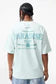 Paradise Club Boxy T-Shirt Costal Blue 9206
