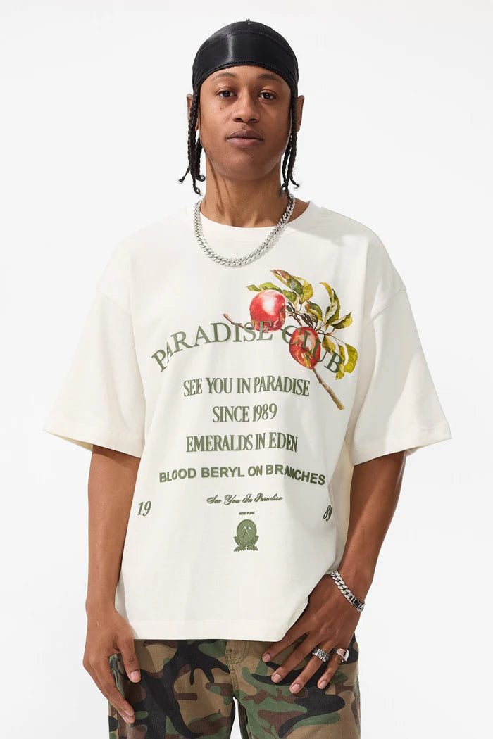 Paradise Club Boxy T-Shirt White 9206A