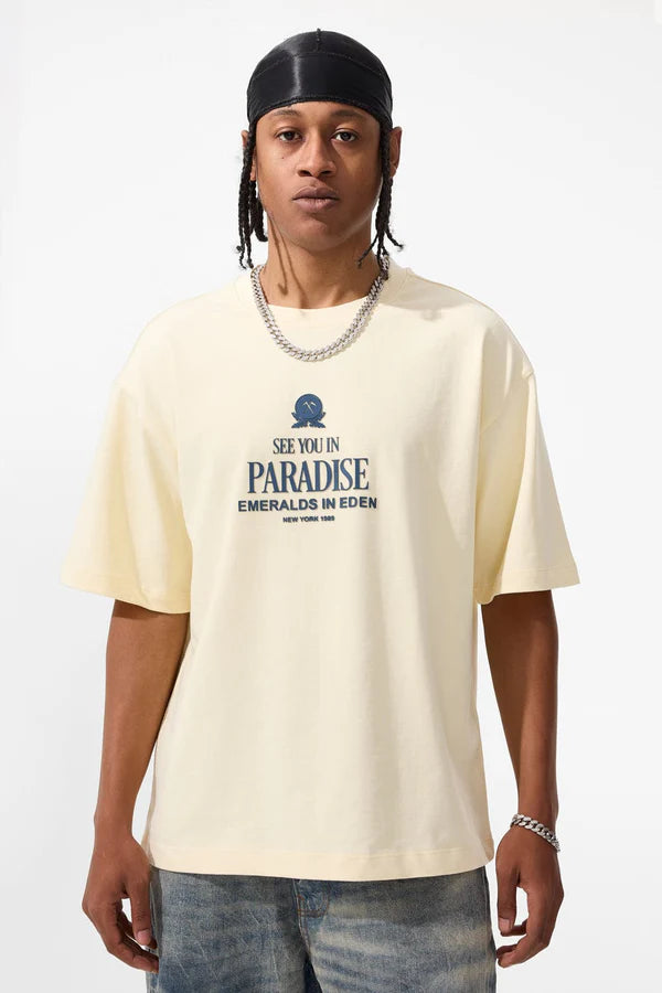 Emeralds in Eden Boxy T-Shirt cream 9207