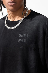 SYIP Inside Out Boxy T-Shirt Black Shadow 9209A