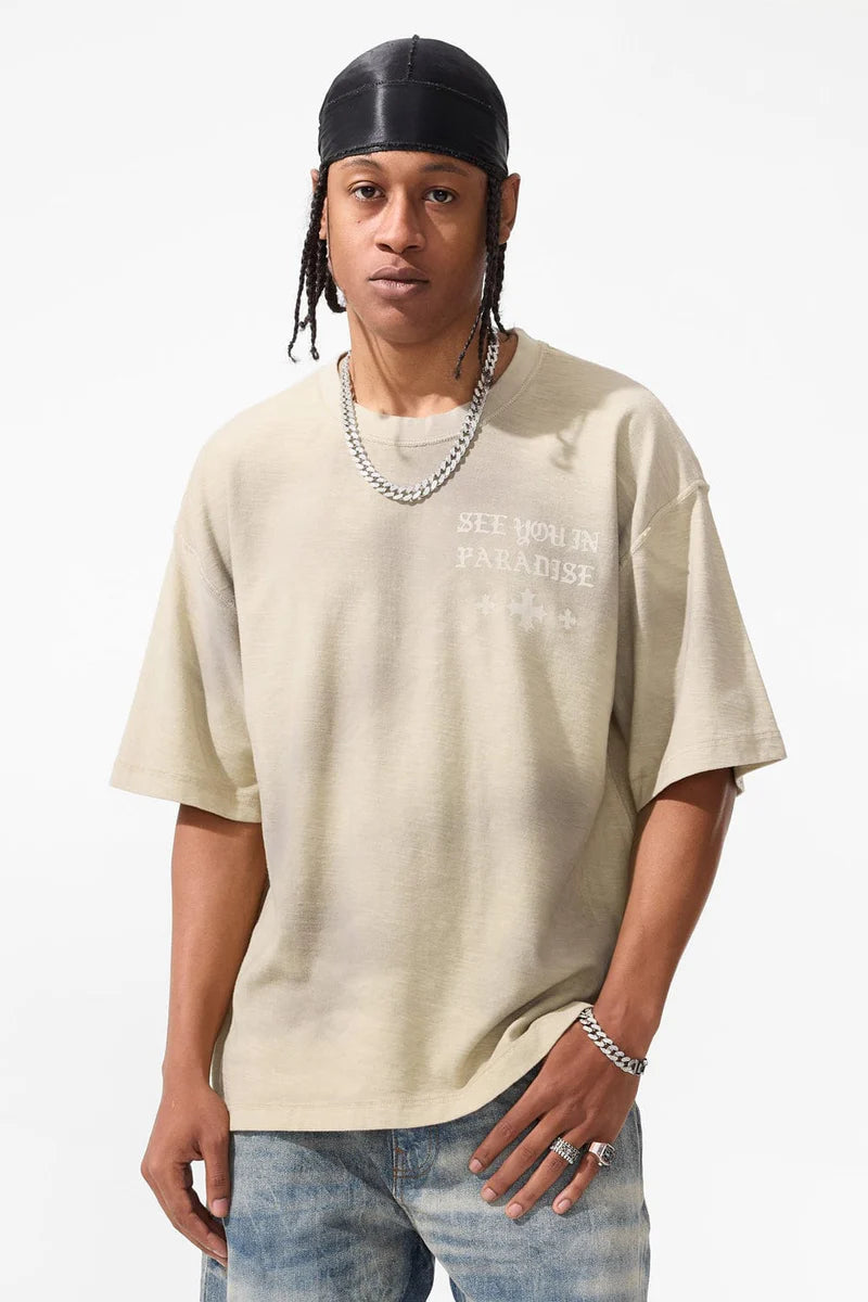 SYIP Inside Out Boxy T-Shirt Cream Wash 9209A