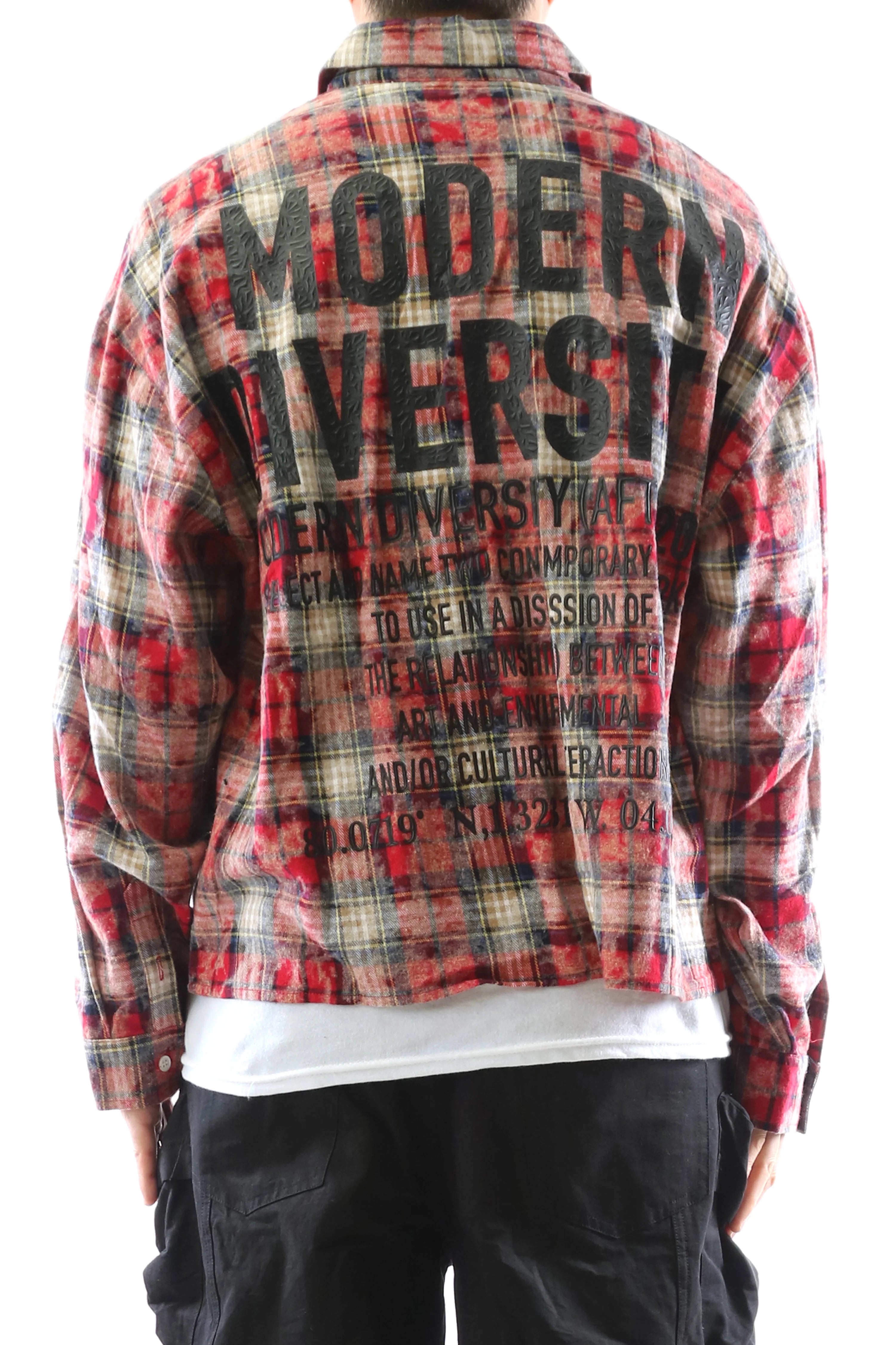 OBLIVION Long Sleeve Washed Flannel Crop Top Button Down Shirt KW-5310