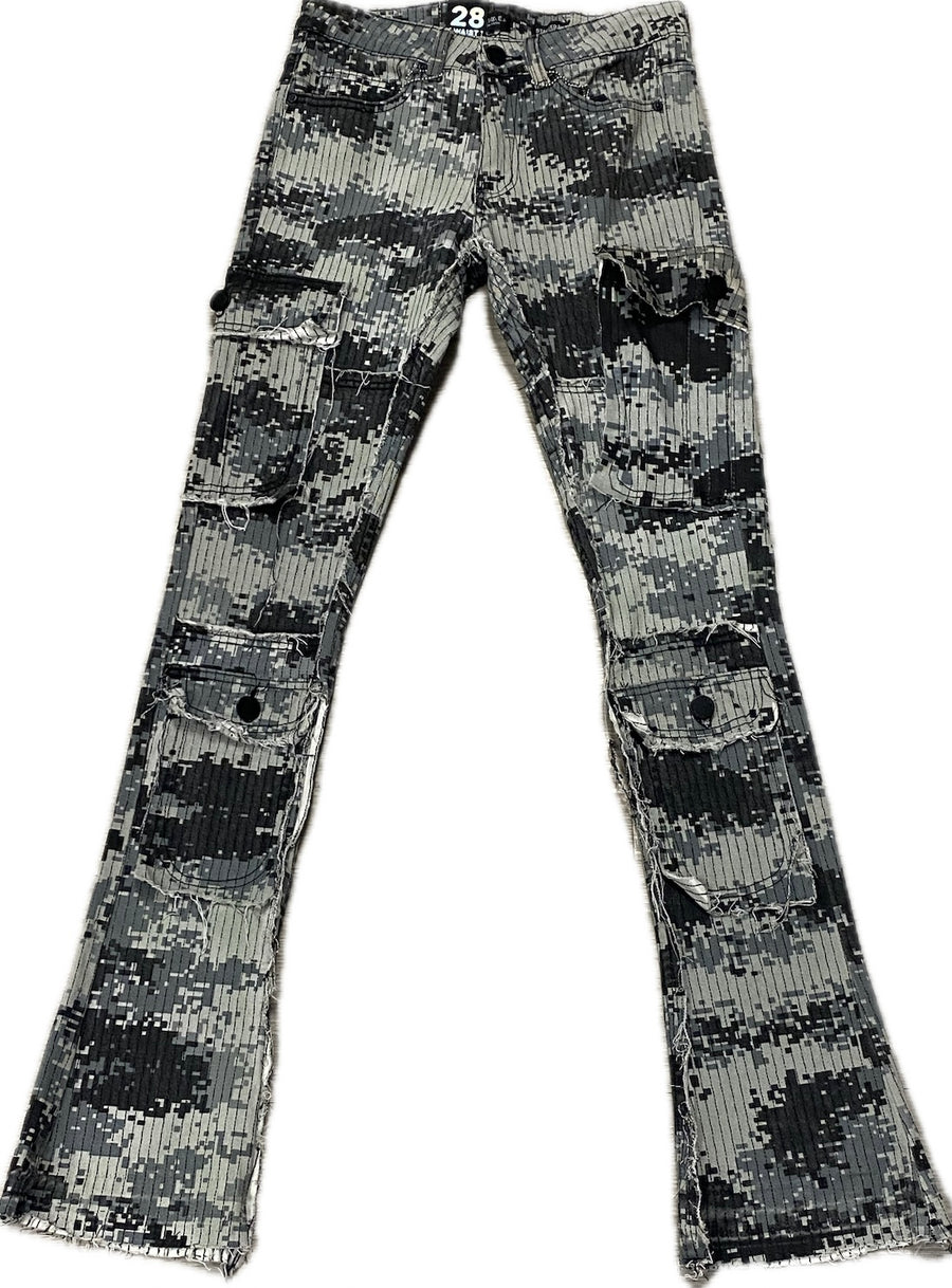 Men’s Waimea Stacked Fit Black Camo Jeans