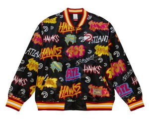 NBA SLAP STICKER REVERSIBLE
JACKET HAWKS