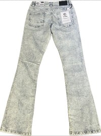 Men’s Octagon Stacked Fit Bleached Jeans