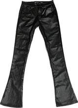 Load image into Gallery viewer, MEN’S WAIMEA STACKED BLACK LEATHER JEANS
