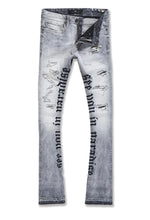 Load image into Gallery viewer, JORDAN CRAIG MARTIN STACKED - SEE YOU IN PARADISE DENIM (CEMENT)