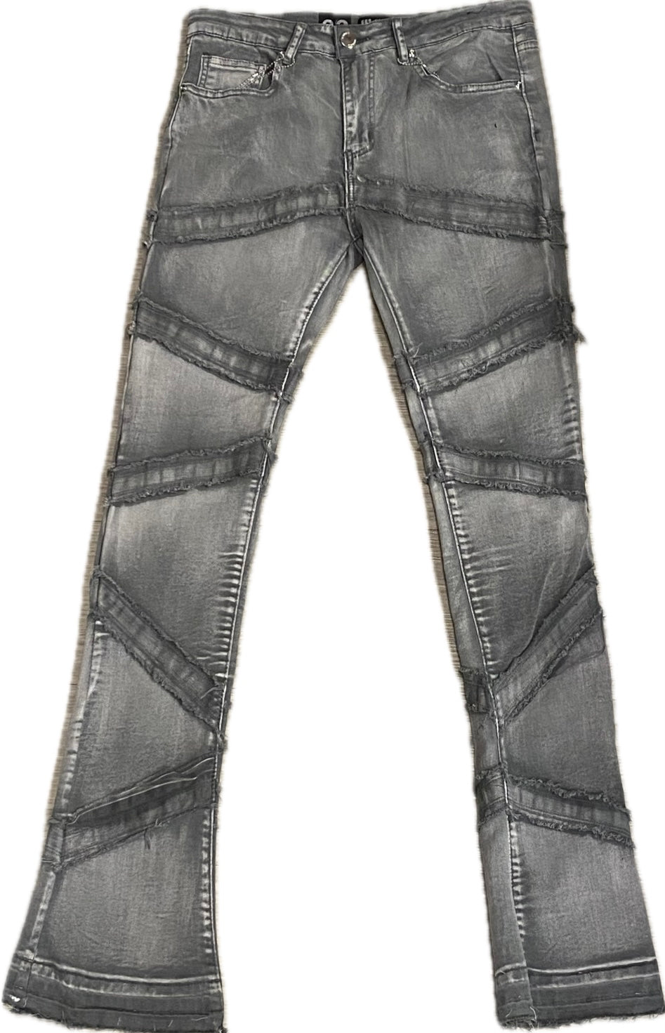 MEN’S WAIMEA STACKED FIT GREY WASH JEANS