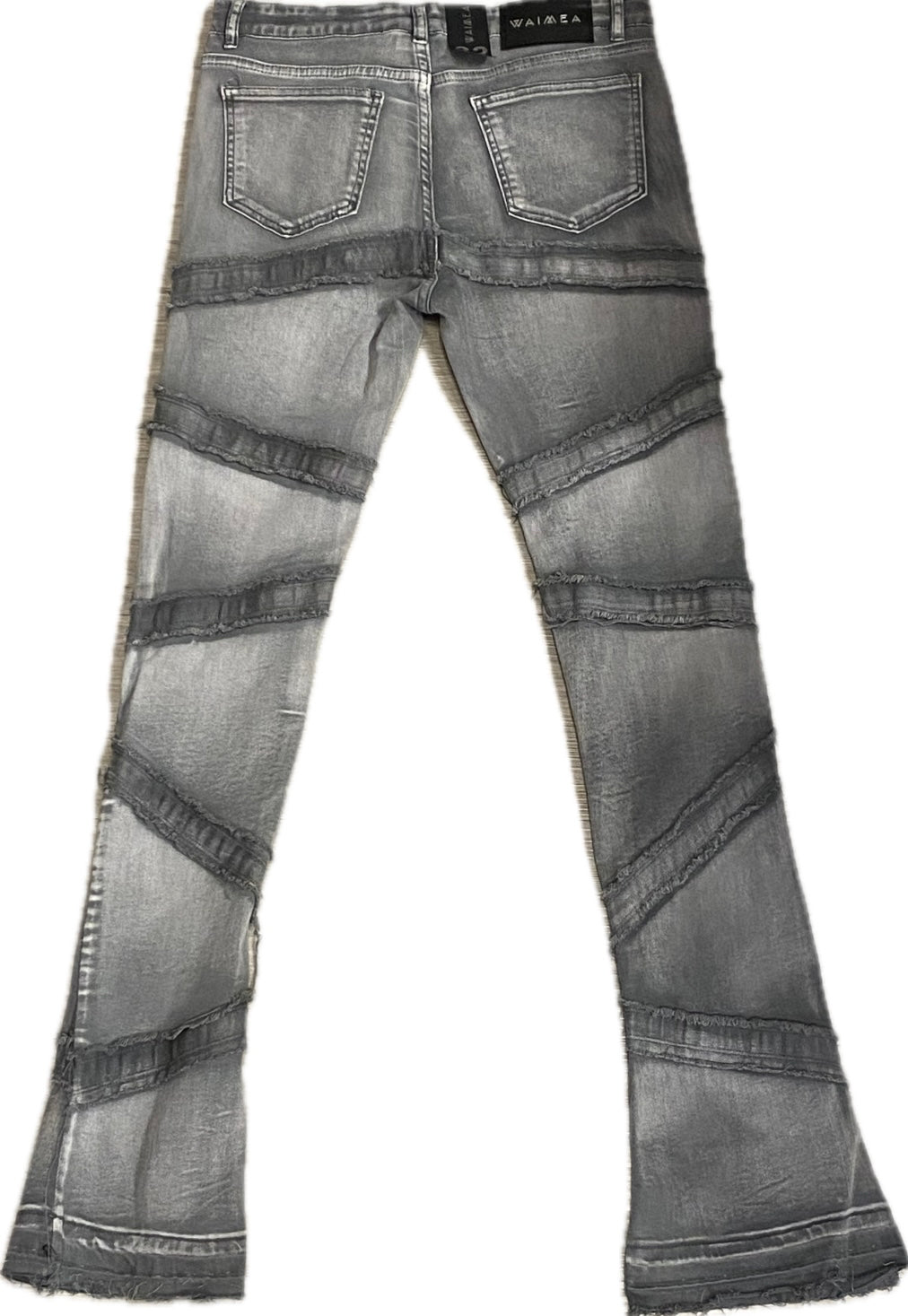 MEN’S WAIMEA STACKED FIT GREY WASH JEANS