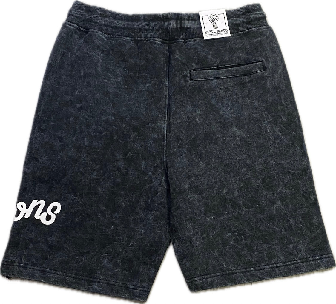 Rebel Minds Men’s Demon Black Shorts 141-968T