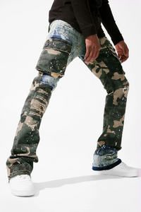 ROSS STACKED - PLATOON CARGO DENIM (WOODLAND) Jeans JRF1142C