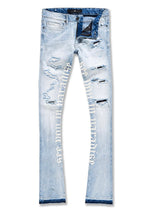 Load image into Gallery viewer, JORDAN CRAIG MARTIN STACKED - SEE YOU IN PARADISE DENIM (ICE BLUE)