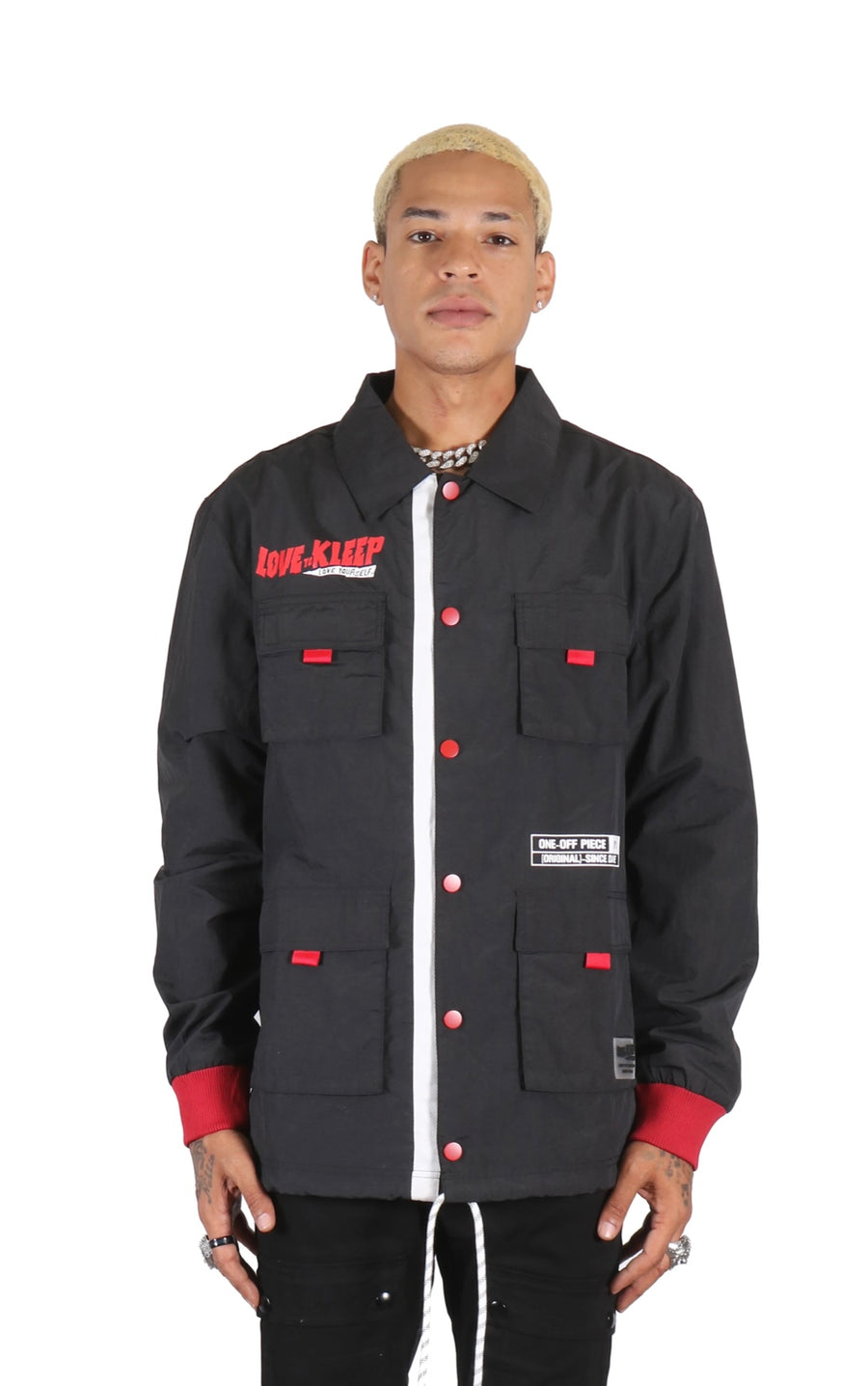 JOSH Men's premium crispy nylon long sleeve coach jacket’s