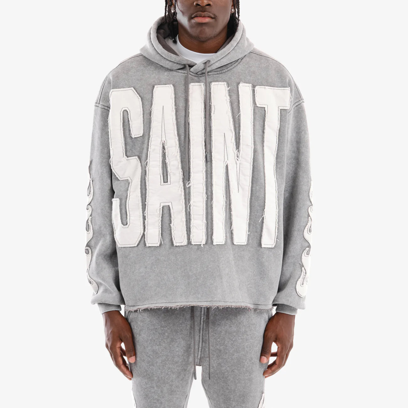 GRAY SAINT HOODIE 531082
