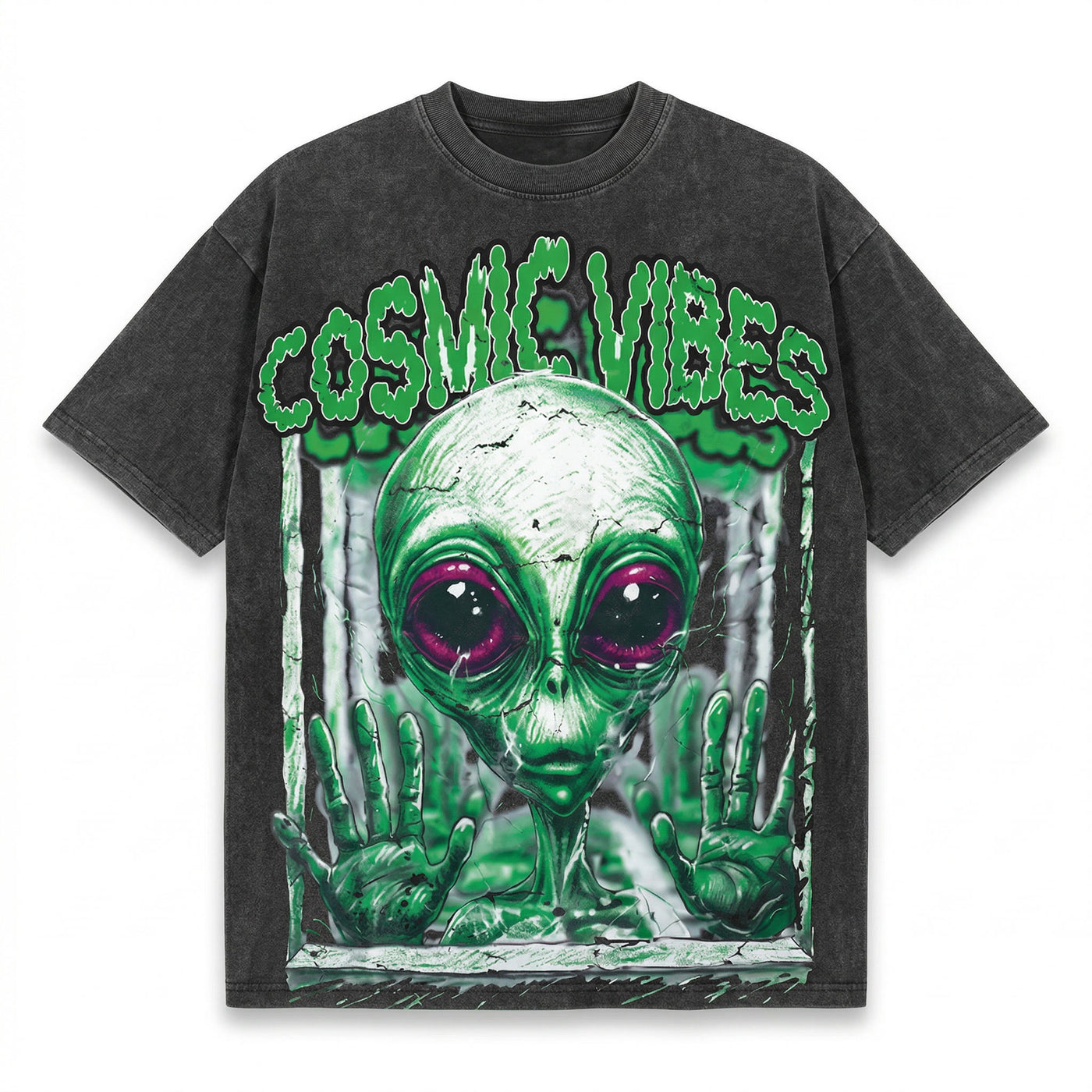 Cosmic Vibes black washed