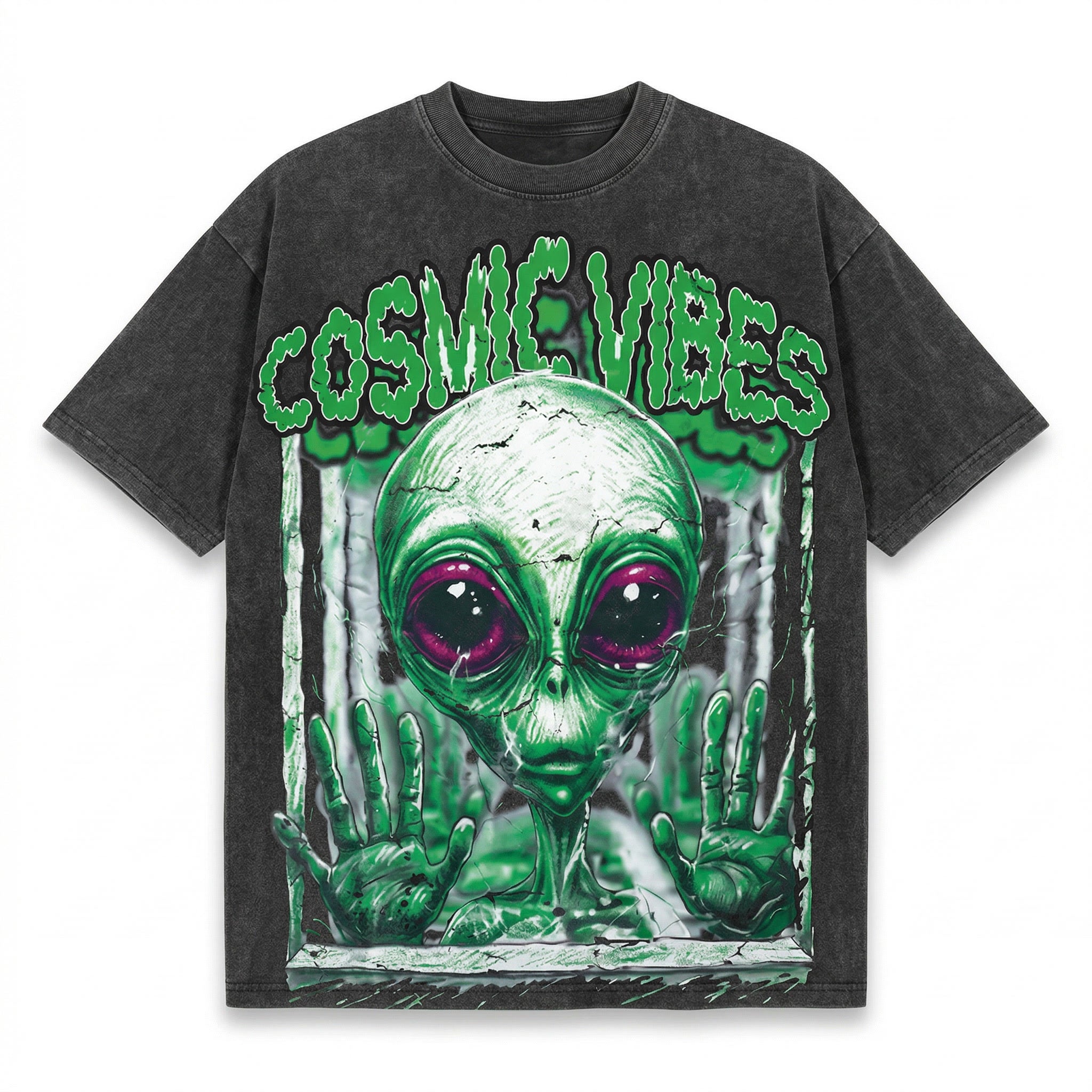 Cosmic Vibes black washed
