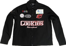 Load image into Gallery viewer, Enzo Coaches Nylon Jacket With Patches And Applique BLACK