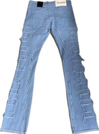 MEN’S KLOUD9 STACKED FIT BABY BLUE JEANS