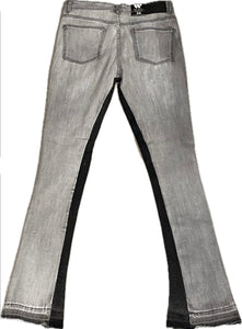 MEN’S WAIMEA STACKED FIT GREY BLEACH JEANS