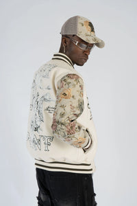 College Jackets P - Embroidery W241241 cream