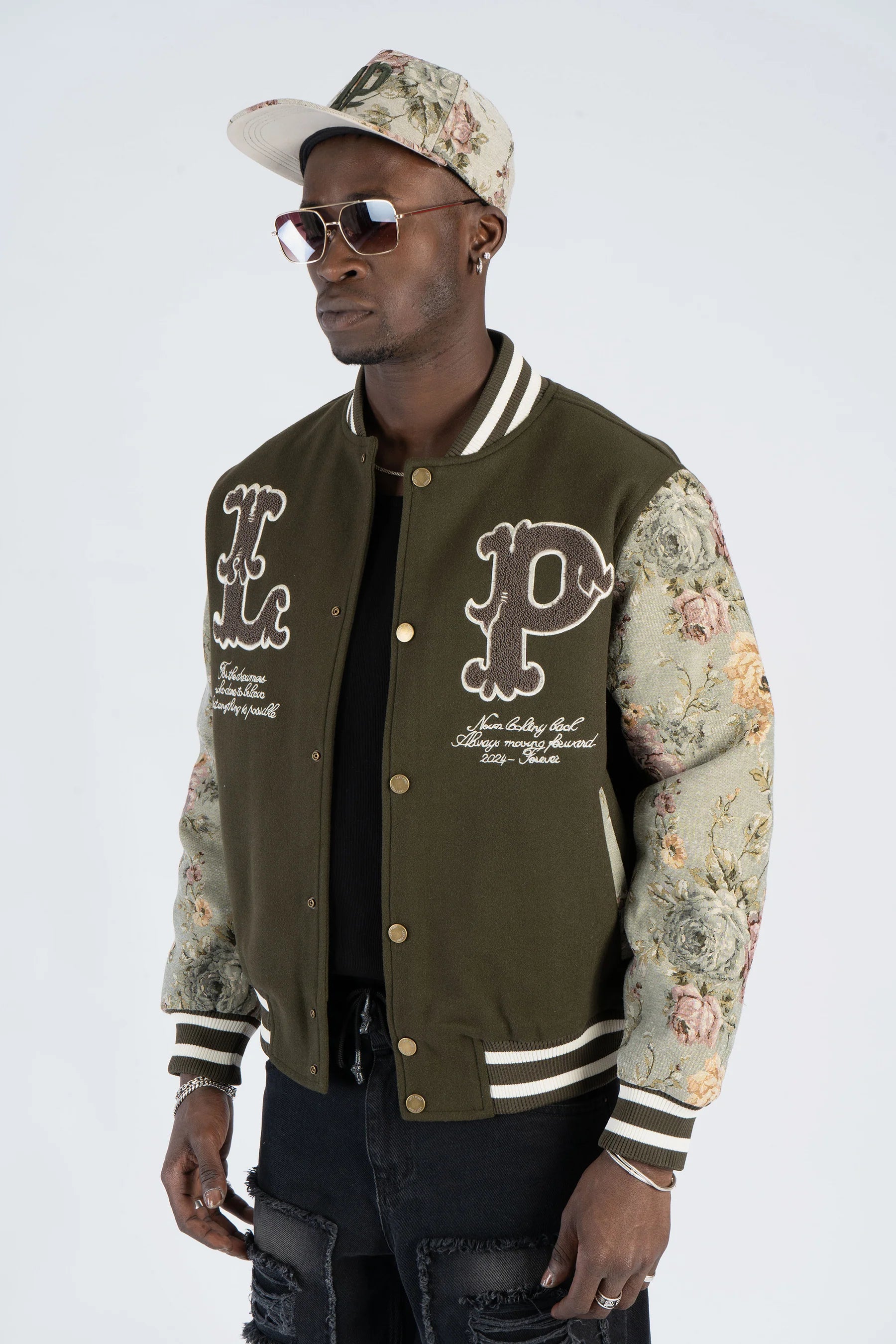College Jackets P - Embroidery W241241 olive