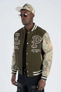 College Jackets P - Embroidery W241241 olive