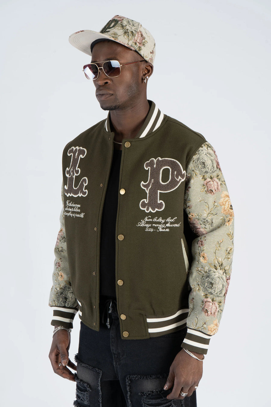 College Jackets P - Embroidery W241241 olive