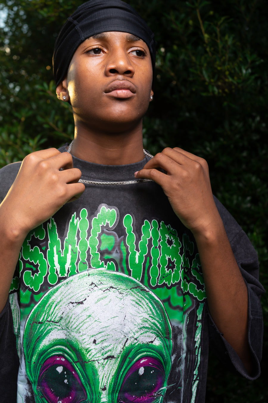 Cosmic Vibes black washed